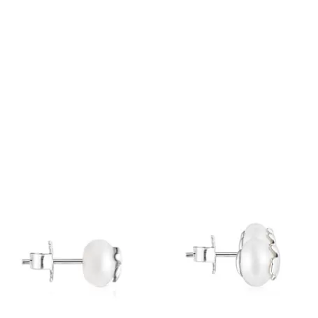 Sale Boucles d’oreilles Icon Pearl en Argent et Perle Boucles D'oreilles En Argent | Boucles D'oreilles Petits