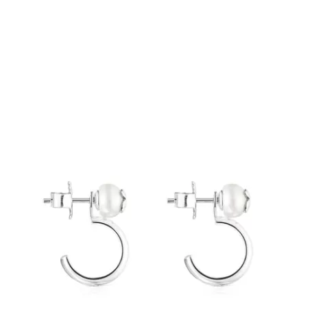 Best Boucles d’oreilles Icon Pearl en Argent et Perle Boucles D'oreilles En Argent | Créoles