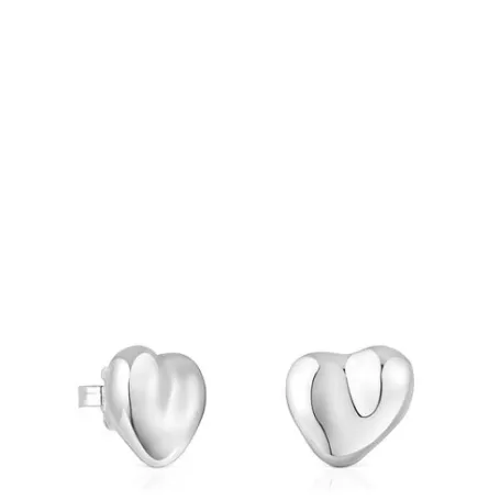 Online Boucles d’oreilles motif cœur Tabit en argent Boucles D'oreilles En Argent