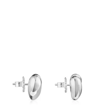 Online Boucles d’oreilles motif cœur Tabit en argent Boucles D'oreilles En Argent