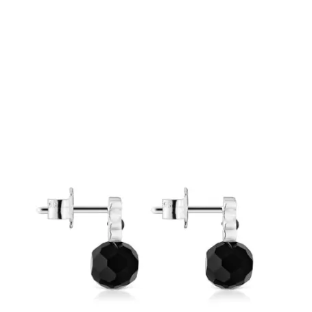 Cheap Boucles d’oreilles ourson et onyx petites I-Bear Boucles D'oreilles En Argent | Boucles D'oreilles Petits