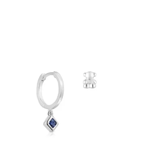 Cheap Boucles d’oreilles ourson en et motif en iolite courtes/longues Basic Colors Boucles D'oreilles En Argent | Créoles