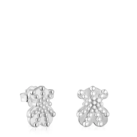 Flash Sale Boucles d’oreilles ourson en argent petites Grain Boucles D'oreilles En Argent