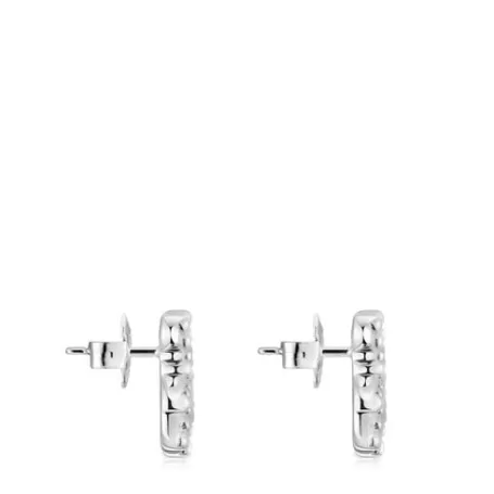 Flash Sale Boucles d’oreilles ourson en argent petites Grain Boucles D'oreilles En Argent