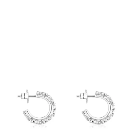 Cheap Boucles d’oreilles Straight anneau en Boucles D'oreilles En Argent | Créoles