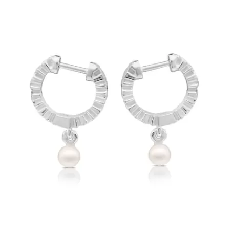 Shop Boucles d'oreilles Straight en Argent Boucles D'oreilles En Argent | Créoles