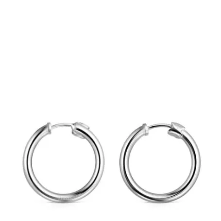 New Boucles d’oreilles Basics petites en Boucles D'oreilles En Argent | Créoles