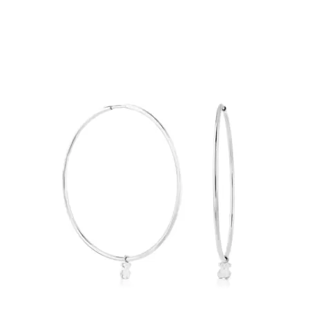 Shop Boucles d'oreilles Bear en Argent Boucles D'oreilles En Argent | Créoles