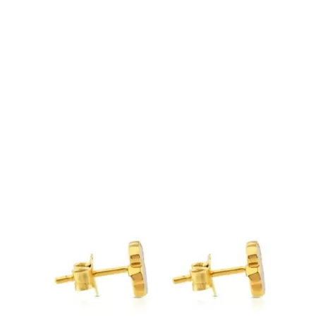 Best Boucles d’oreilles XXS ours en Or et Nacre Des Boucles D'oreilles En Or | Boucles D'oreilles Petits
