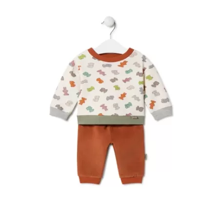 Sale Boys outfit with bears in Grey ecru Enfant Bébé | Enfant