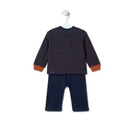 Fashion Boys plain and striped outfit in Black navy blue Enfant Bébé | Enfant