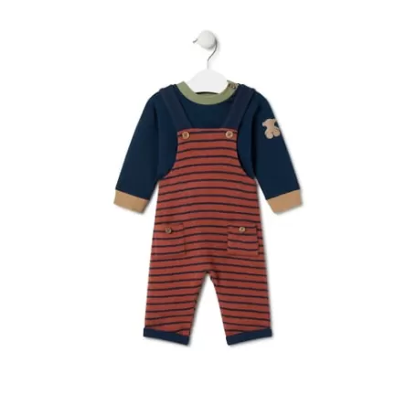 Fashion Boys plain and striped outfit in Blue navy blue Enfant Bébé | Enfant