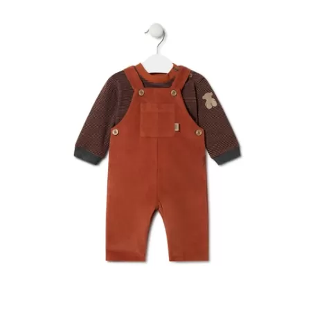 Outlet Boys stripy and plain outfit in Black orange Enfant Bébé | Enfant