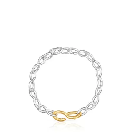 Cheap Bracelet Bent en argent et argent vermeil Bracelets En Argent | Bracelets Chaîne