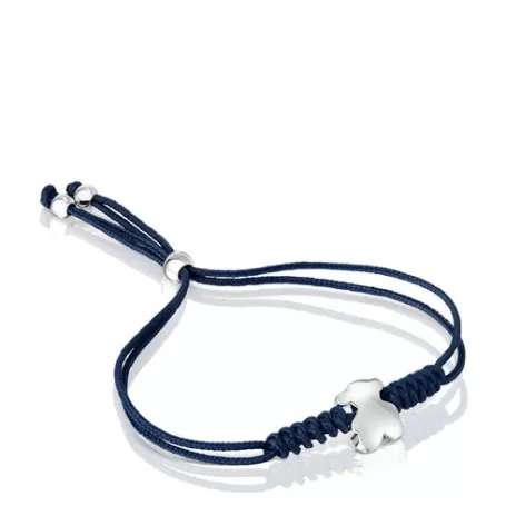 Cheap Bracelet Bold Motif en nylon avec motif ourson en Bracelets En Argent | Bracelets En Cordon Et Fil