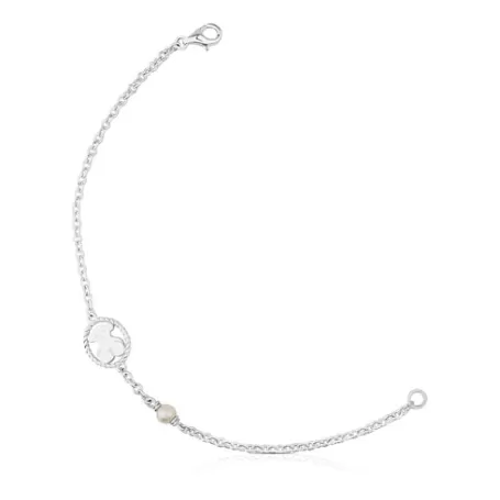 Discount Bracelet Camee en Argent avec Perle Bracelets En Argent | Bracelets En Perles