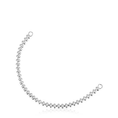 Cheap Bracelet chaîne en avec motifs bille Hold Oval Bracelets En Argent | Bracelets Chaîne