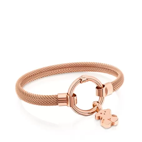 Best Bracelet Hold moyen en Argent Vermeil rose et Acier Bracelets En Argent | Bracelets Manchette