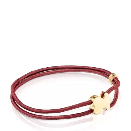 Store Bracelet élastique Sweet Dolls bordeaux Bracelets En Argent | Bracelets En Cordon Et Fil