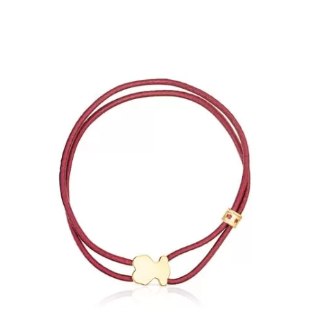 Cheap Bracelet élastique Sweet Dolls bordeaux Bracelets En Argent | Bracelets En Cordon Et Fil