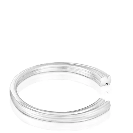 Shop Bracelet manchette en avec motif ourson  1950 Bracelets En Argent | Bracelets Manchette