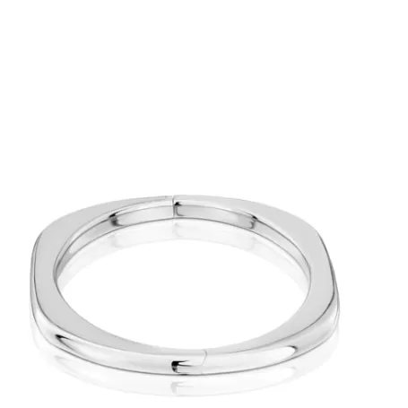 Hot Bracelet manchette fermé en argent Line Bracelets En Argent | Bracelets Manchette