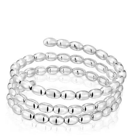 New Bracelet manchette spirale en Basics Bracelets En Argent | Bracelets Manchette