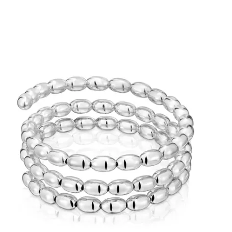 New Bracelet manchette spirale en Basics Bracelets En Argent | Bracelets Manchette