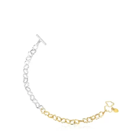 Best Bracelet motif ourson Carrusel bicolore Bracelets En Argent | Bracelets Chaîne
