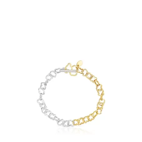 Best Bracelet motif ourson Carrusel bicolore Bracelets En Argent | Bracelets Chaîne