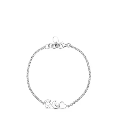 Best Sale Bracelet Nocturne en Argent avec Perle Bracelets En Argent | Bracelets En Perles