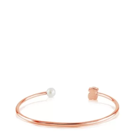 Flash Sale Bracelet Super Micro en Argent Vermeil rose avec Perle Bracelets En Argent | Bracelets En Perles