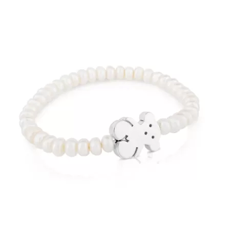 Clearance Bracelet Sweet Dolls ourson en Perles et en Argent Bracelets En Argent | Bracelets En Perles