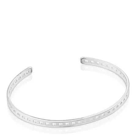 Best Sale Bracelet Bear Row en argent avec silhouettes Bracelets En Argent | Bracelets Manchette