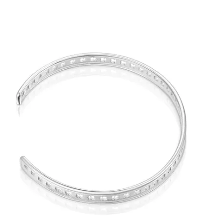 Best Sale Bracelet Bear Row en argent avec silhouettes Bracelets En Argent | Bracelets Manchette