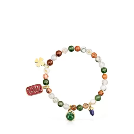 Hot Bracelet Good Vibes en Argent Vermeil et Agates Bracelets En Argent | Bracelets En Billes