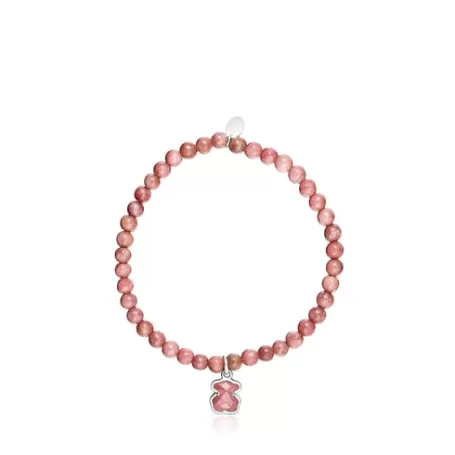 Best Sale Bracelet Icon Color en argent et rhodonite Bracelets En Argent | Bracelets En Billes