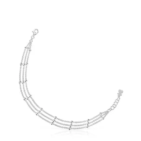 Sale Bracelet triple chaîne en argent Basics Bracelets En Argent | Bracelets Chaîne