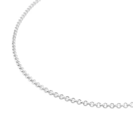 Cheap Chaîne Chain moyenne en Argent avec billes, 60 cm. Colliers En Argent | Ras De Cou