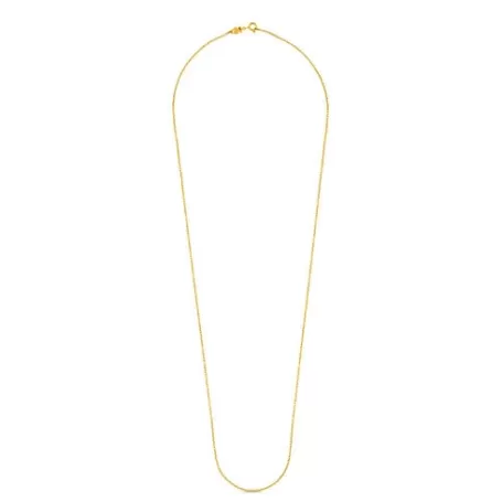 Cheap Chaîne Chain moyenne en Argent vermeil, 70 cm. Colliers En Argent | Ras De Cou