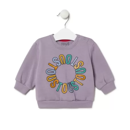 Store Circular logo sweatshirt in Casual lilac Enfant Bébé | Enfant