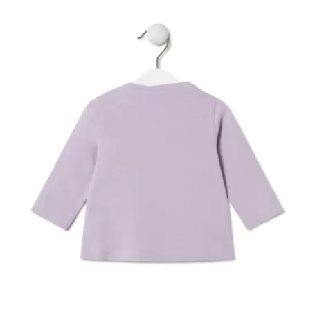 Best Sale Circular logo t-shirt in Casual lilac Bébé