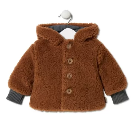 Discount Coat with hood in Grey orange Enfant Bébé | Enfant