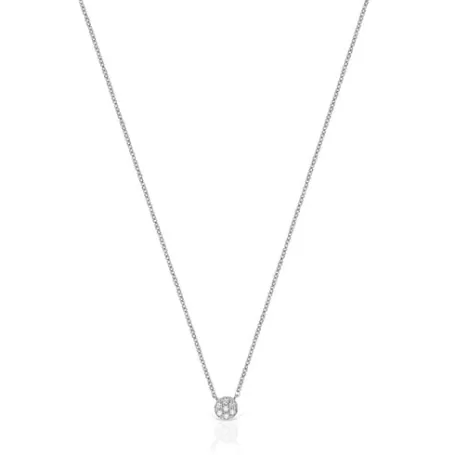 Cheap Collier Alecia en Or blanc avec Diamants Colliers En Or | Colliers Courts