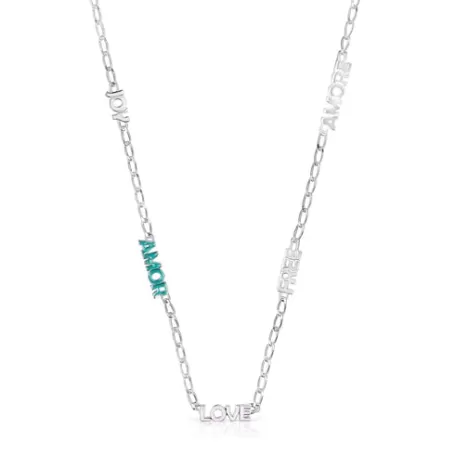 Best Sale Collier Amor Crossword Colliers En Argent | Colliers Courts