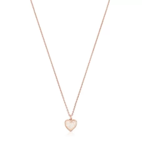 Clearance Collier Areia en argent vermeil rosé et perles Pendentifs En Argent | Colliers Courts