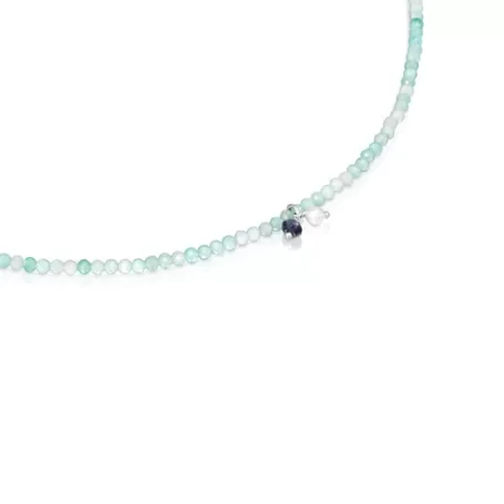 Cheap Collier avec amazonite Camille Colliers En Argent | Colliers Courts