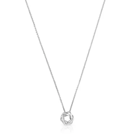 Clearance Collier avec donut Twisted Pendentifs En Argent | Colliers Courts