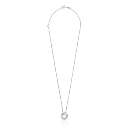 Clearance Collier avec donut Twisted Pendentifs En Argent | Colliers Courts