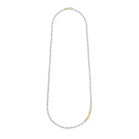 Cheap Collier Bent en argent et argent vermeil Colliers En Argent | Colliers Long